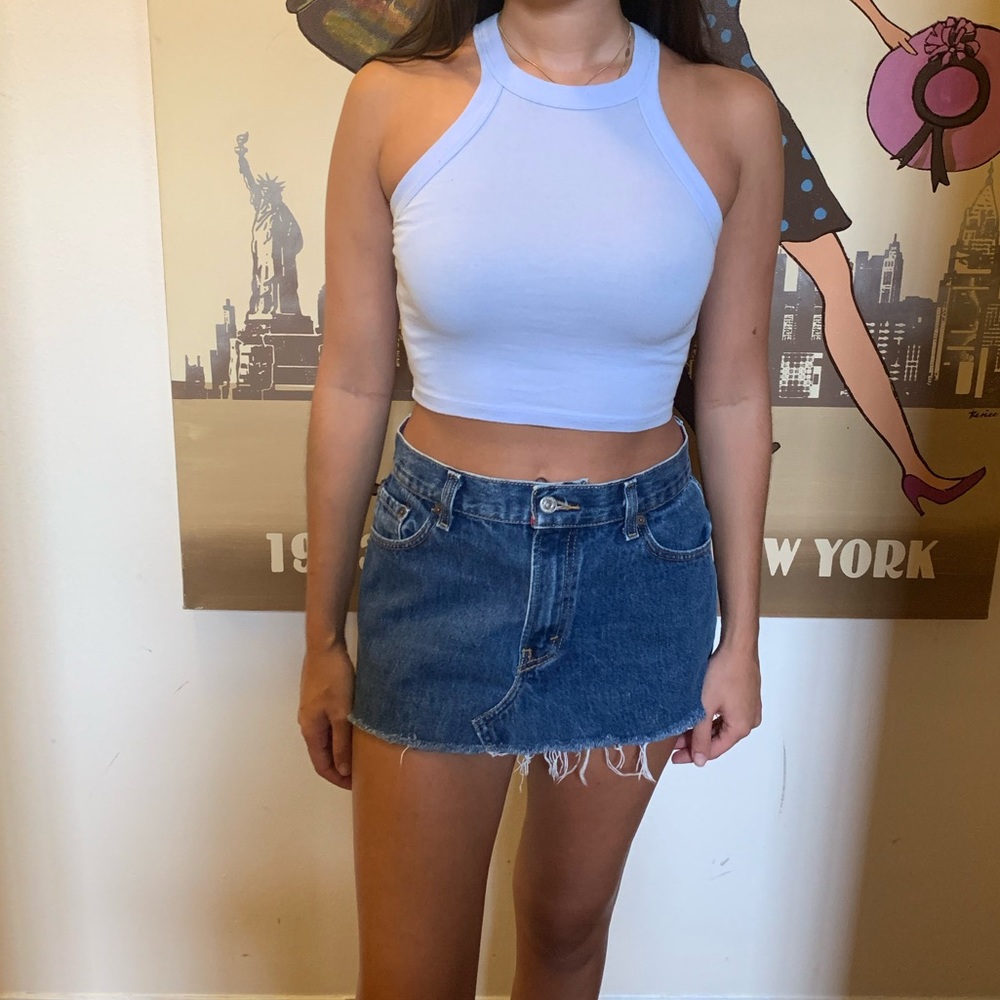 UO Truly Madly Deeply Cropped High-neck Tank